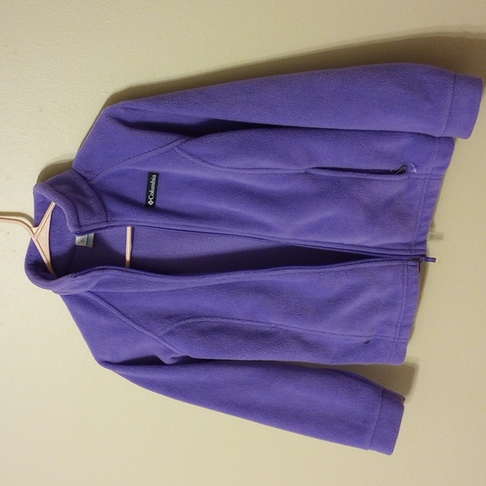 Columbia Kids  Medium Purple Fleece Jacket